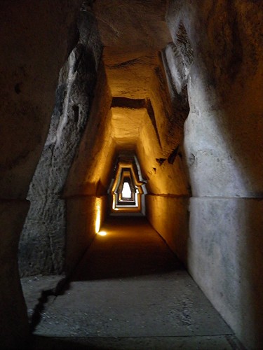 The Antro della Sibilla, carved corridor of the Cumaean Sibyl's cave